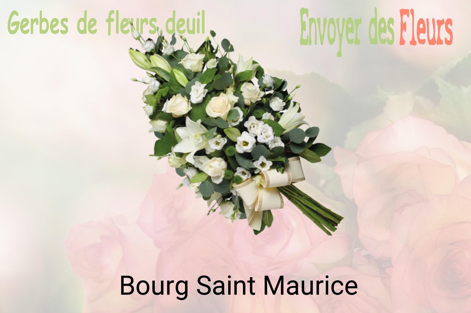 Gerbe de fleurs de deuil livrée à Bourg-Saint-Maurice